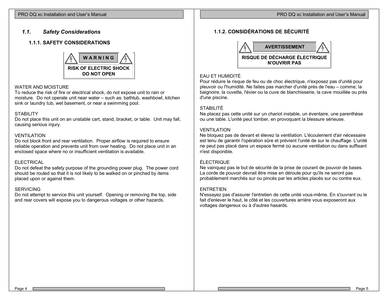 Dulce Systems PRO DQ xc User Manual | Page 3 / 21