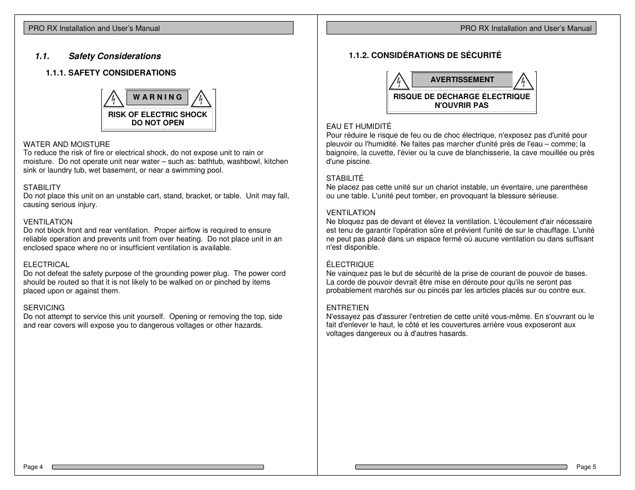 Dulce Systems PRO RX User Manual | Page 3 / 84