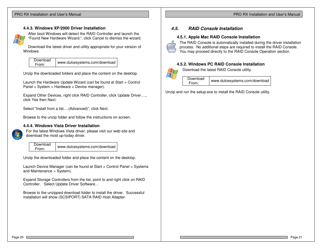 Dulce Systems PRO RX User Manual | Page 32 / 84