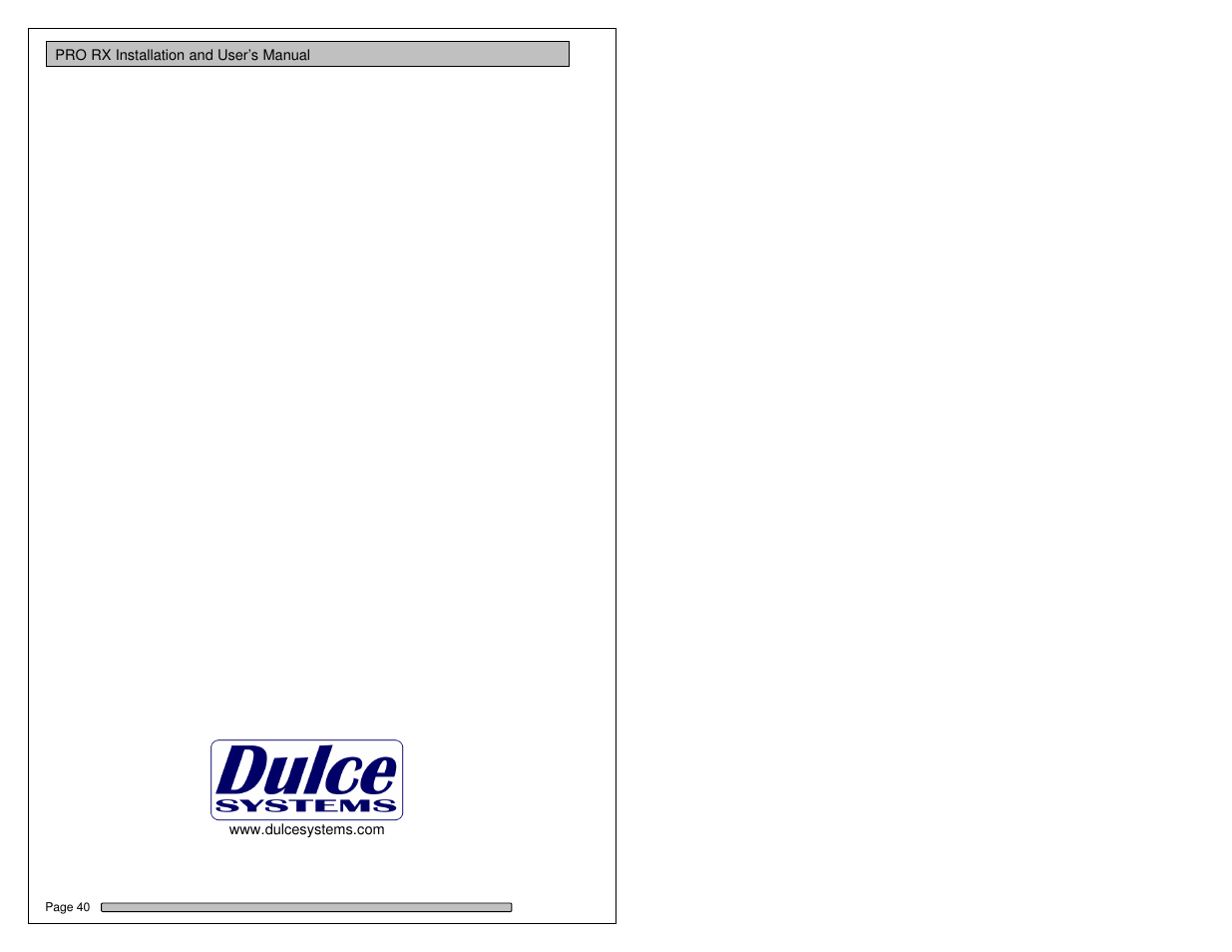 Dulce Systems PRO RX User Manual | Page 84 / 84