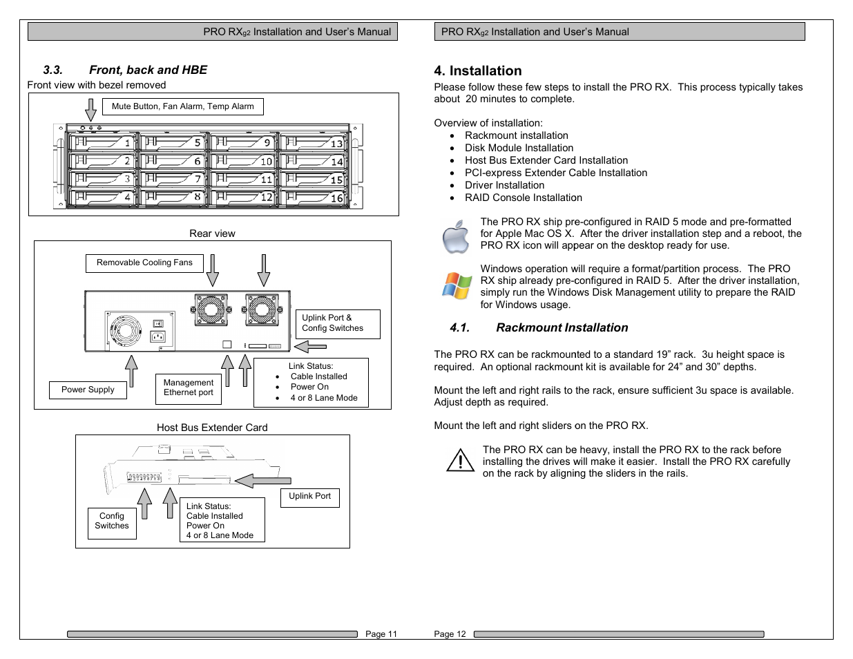 Installation | Dulce Systems PRO RX Users Manual User Manual | Page 6 / 20