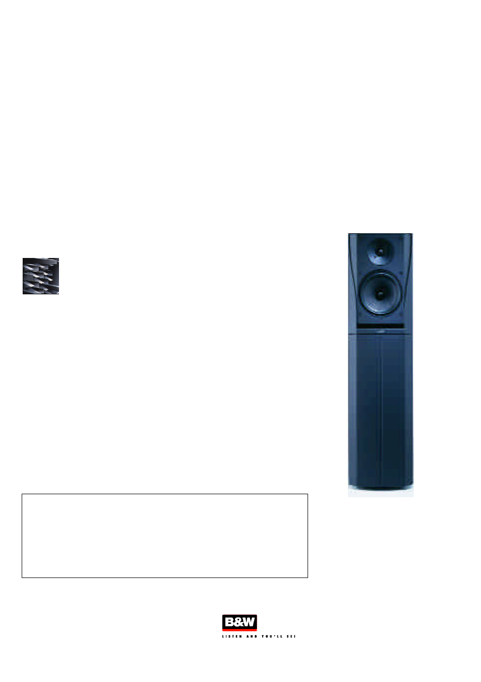 Bowers & Wilkins DM305 User Manual | 1 page