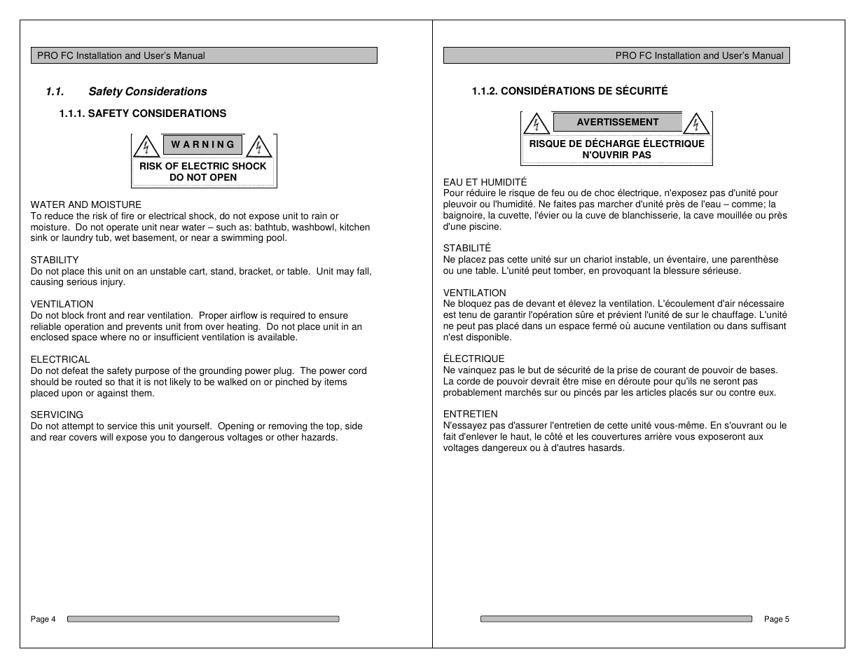 Dulce Systems PRO FC User Manual | Page 3 / 19