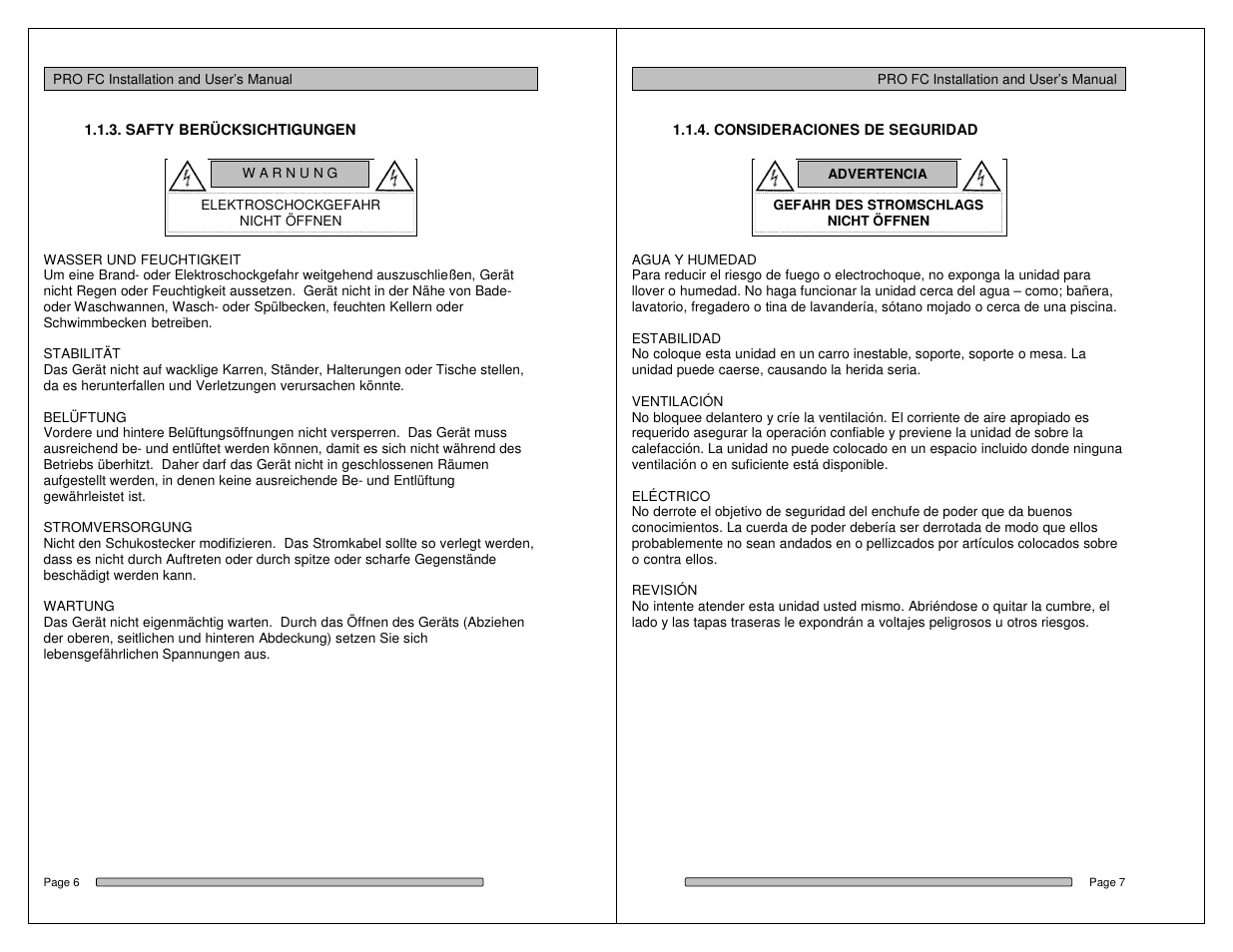 Dulce Systems PRO FC User Manual | Page 4 / 19