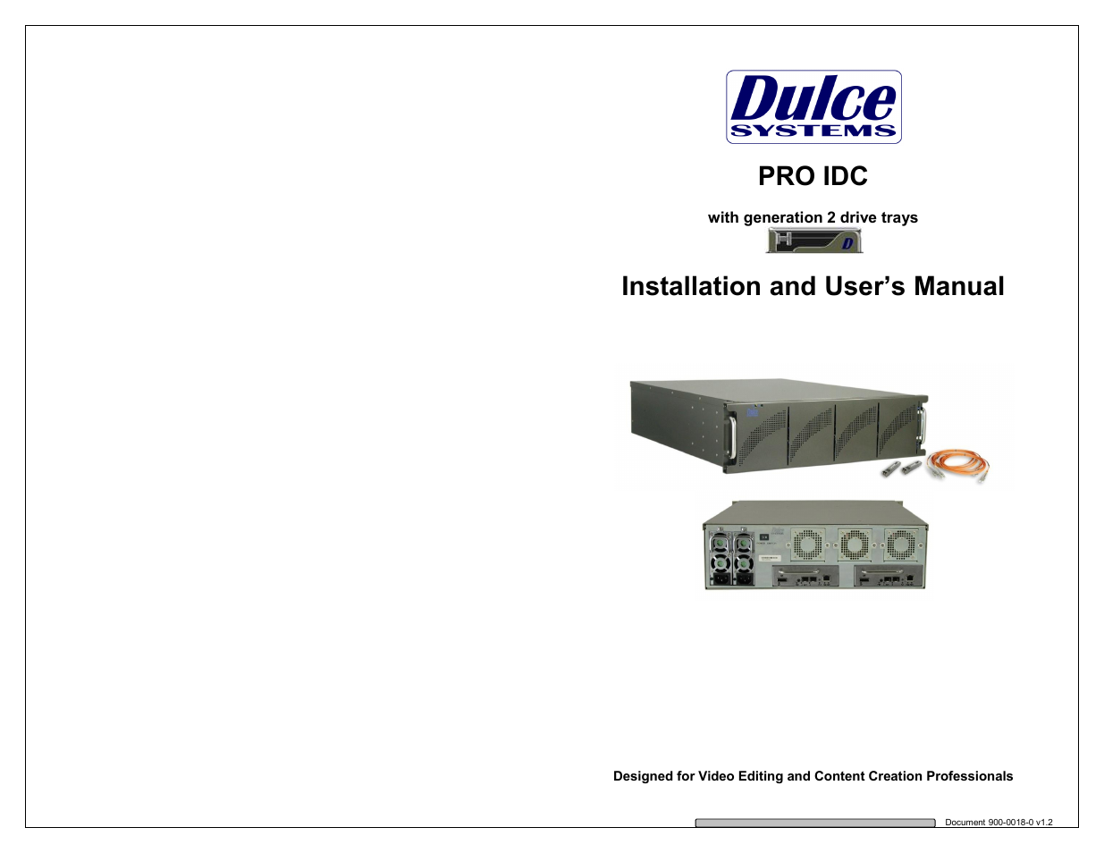 Dulce Systems PRO IDC with g2 trays User Manual | 19 pages