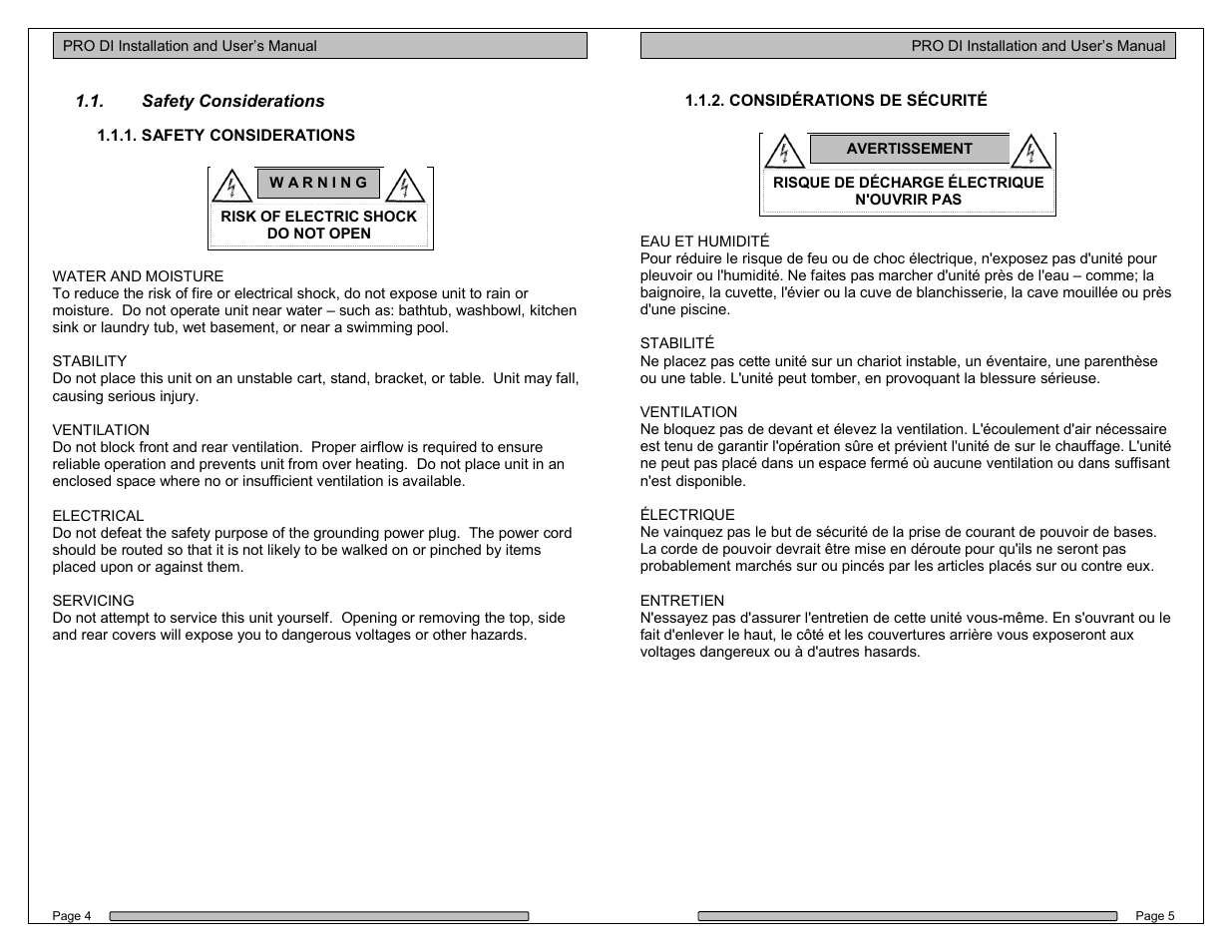 Dulce Systems PRO DI User Manual | Page 3 / 19