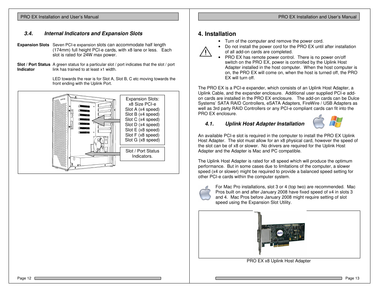 Installation | Dulce Systems PRO EX User Manual | Page 7 / 13