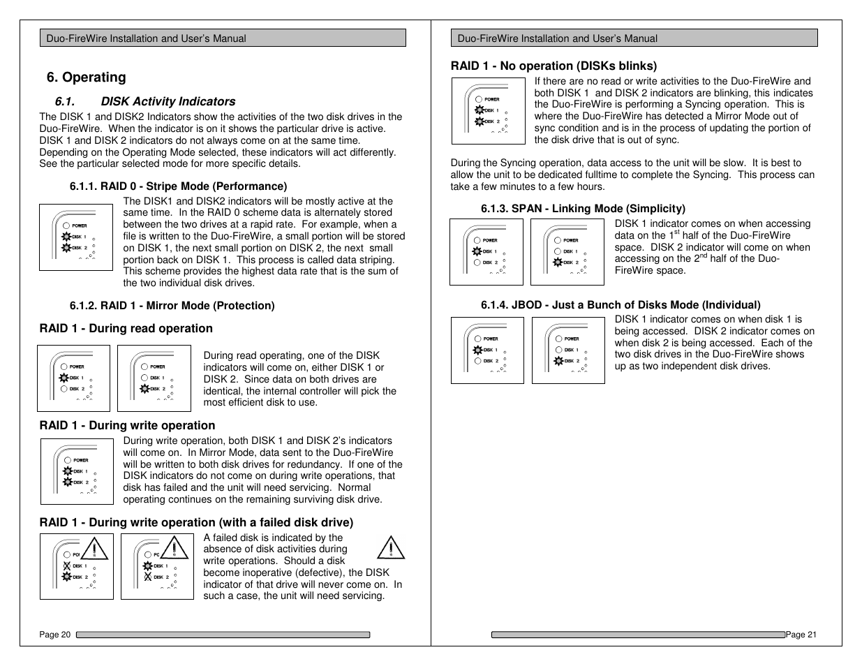 Operating | Dulce Systems Duo-FireWire User Manual | Page 11 / 15