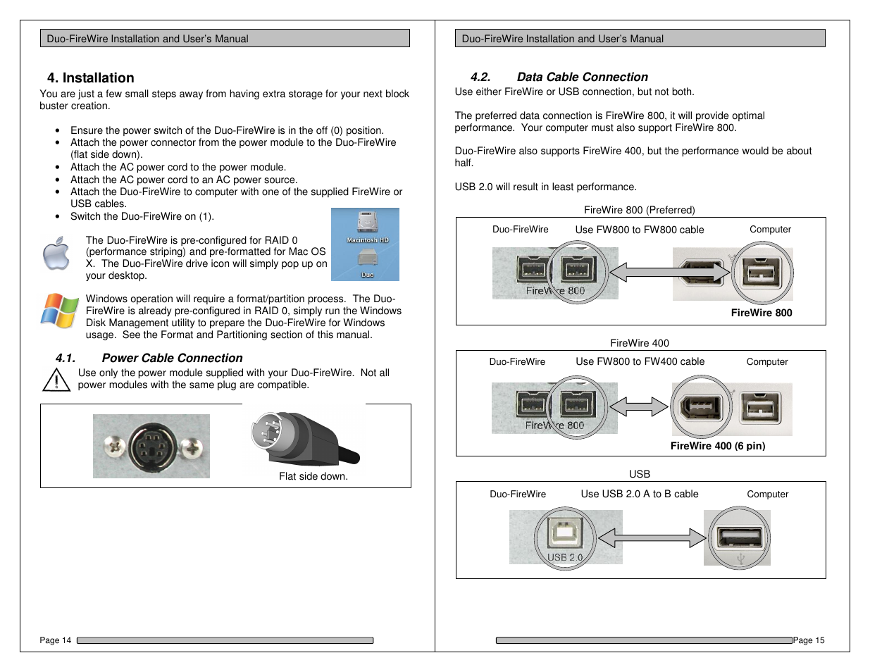 Installation | Dulce Systems Duo-FireWire User Manual | Page 8 / 15