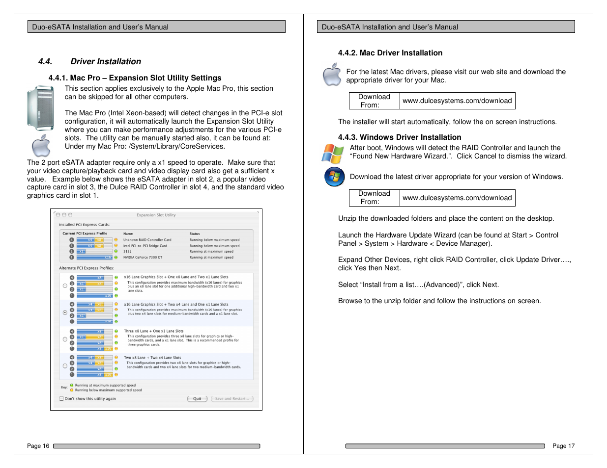 Dulce Systems Duo-eSATA User Manual | Page 9 / 13