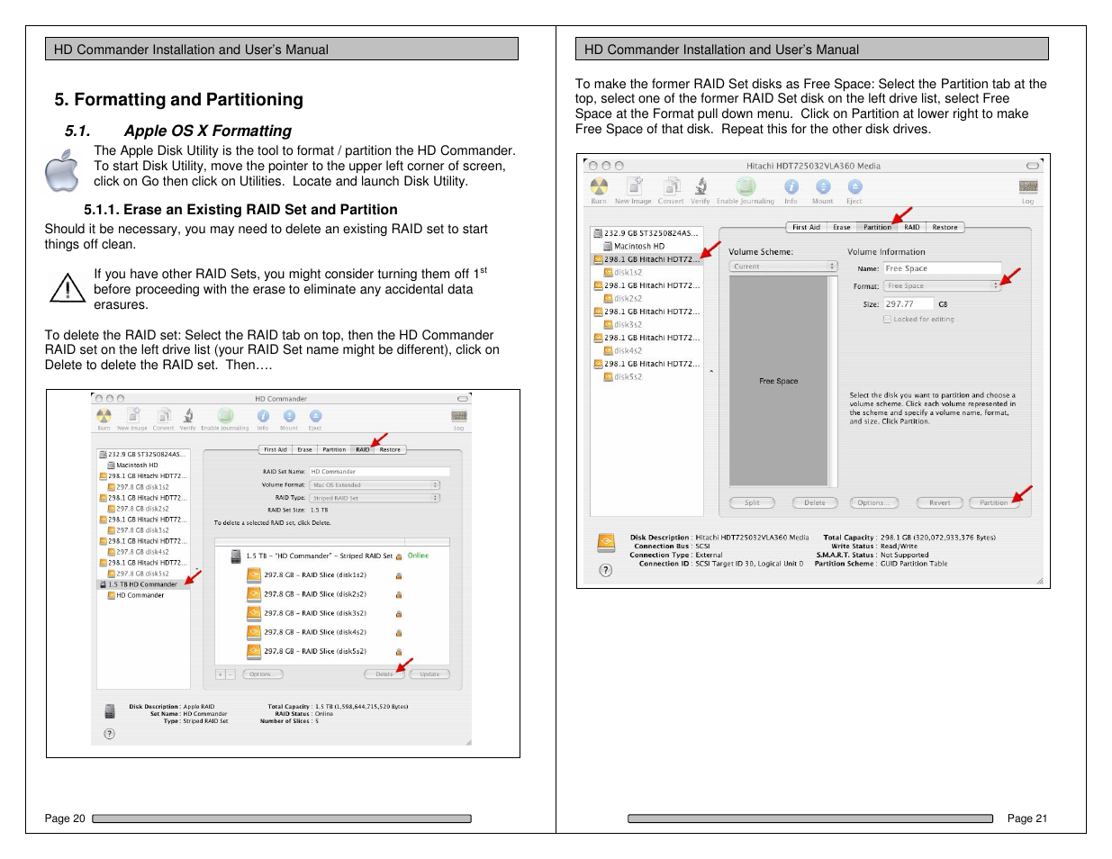 Formatting and partitioning | Dulce Systems HD Commander User Manual | Page 11 / 15