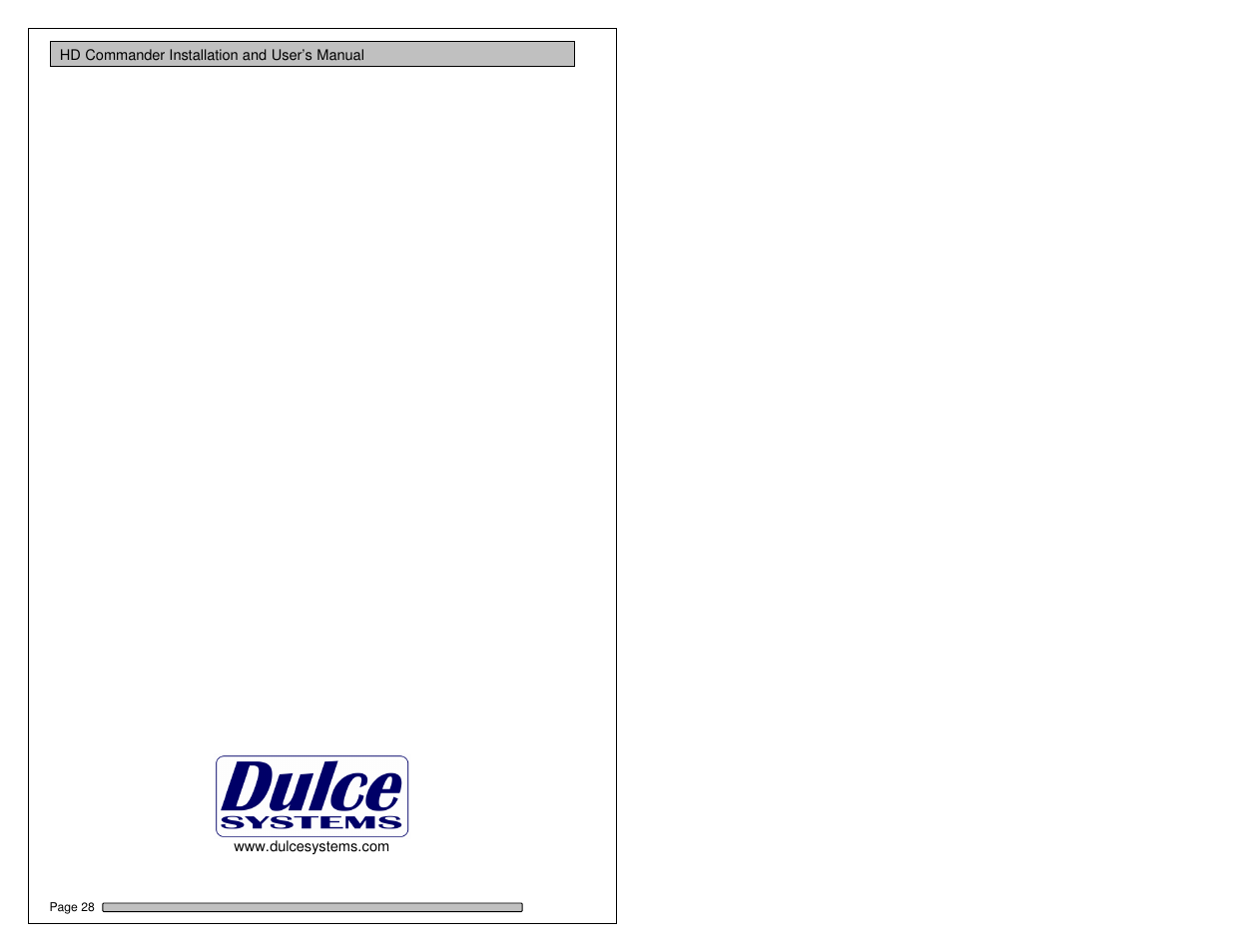 Dulce Systems HD Commander User Manual | Page 15 / 15