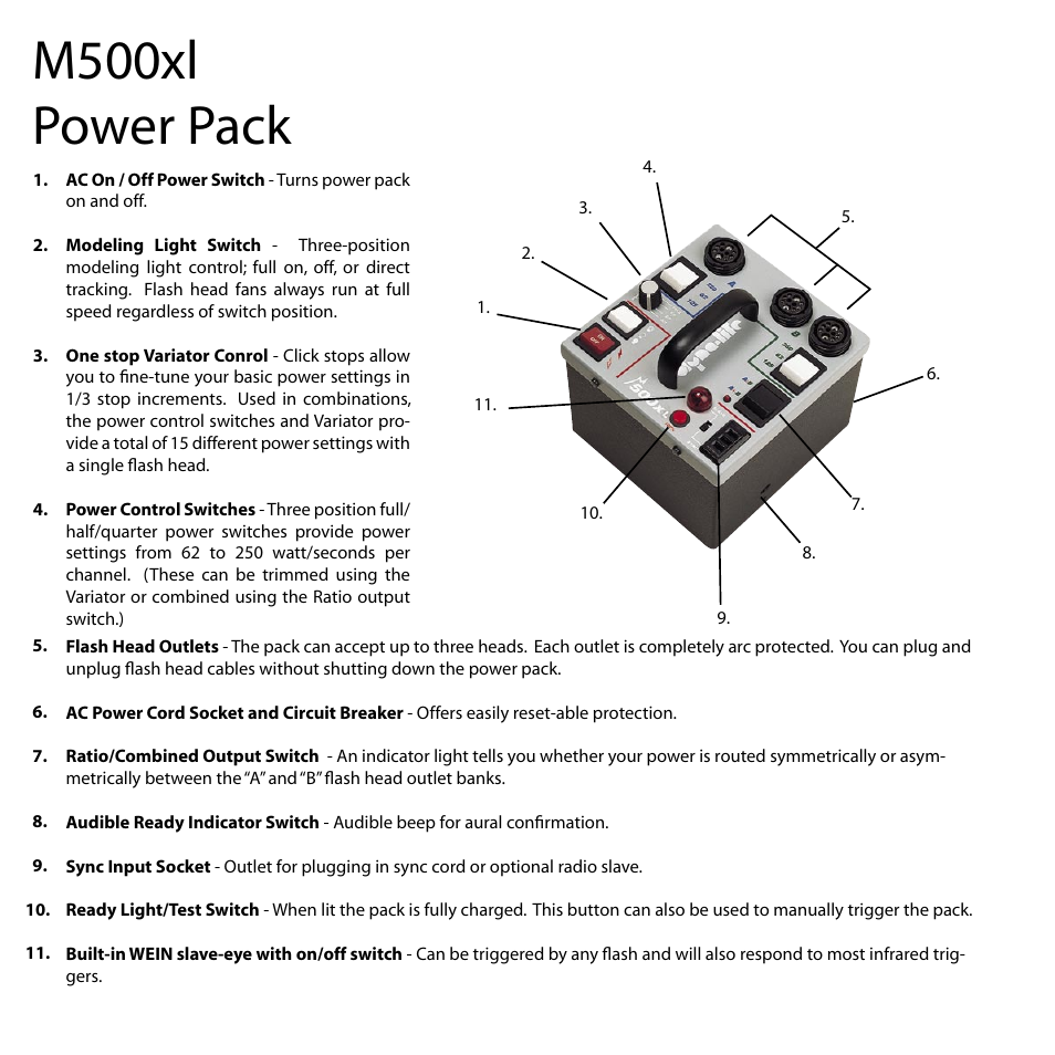 M500xl power pack | Dynalite Power Pack User Manual | Page 8 / 12