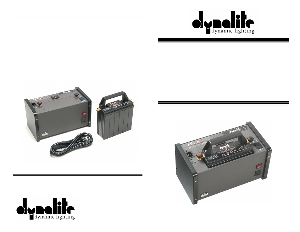 Dynalite XP11OO User Manual | 2 pages