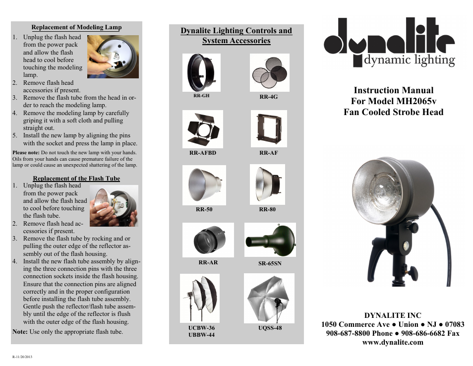 Dynalite MH2065v User Manual | 2 pages