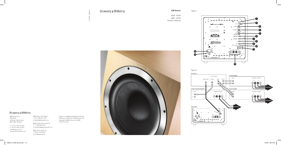 Cm series asw 10cm asw 12cm owner’s manual | Bowers & Wilkins ASW 10CM User Manual | Page 2 / 104