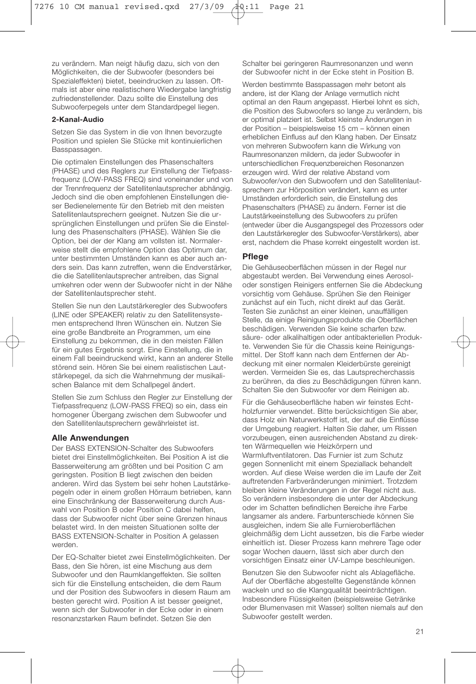 Bowers & Wilkins ASW 10CM User Manual | Page 24 / 104