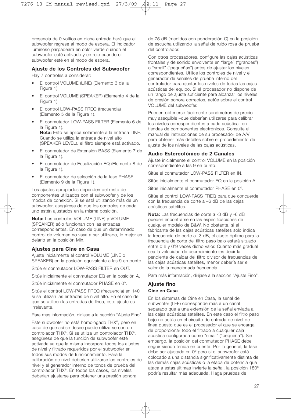 Bowers & Wilkins ASW 10CM User Manual | Page 30 / 104