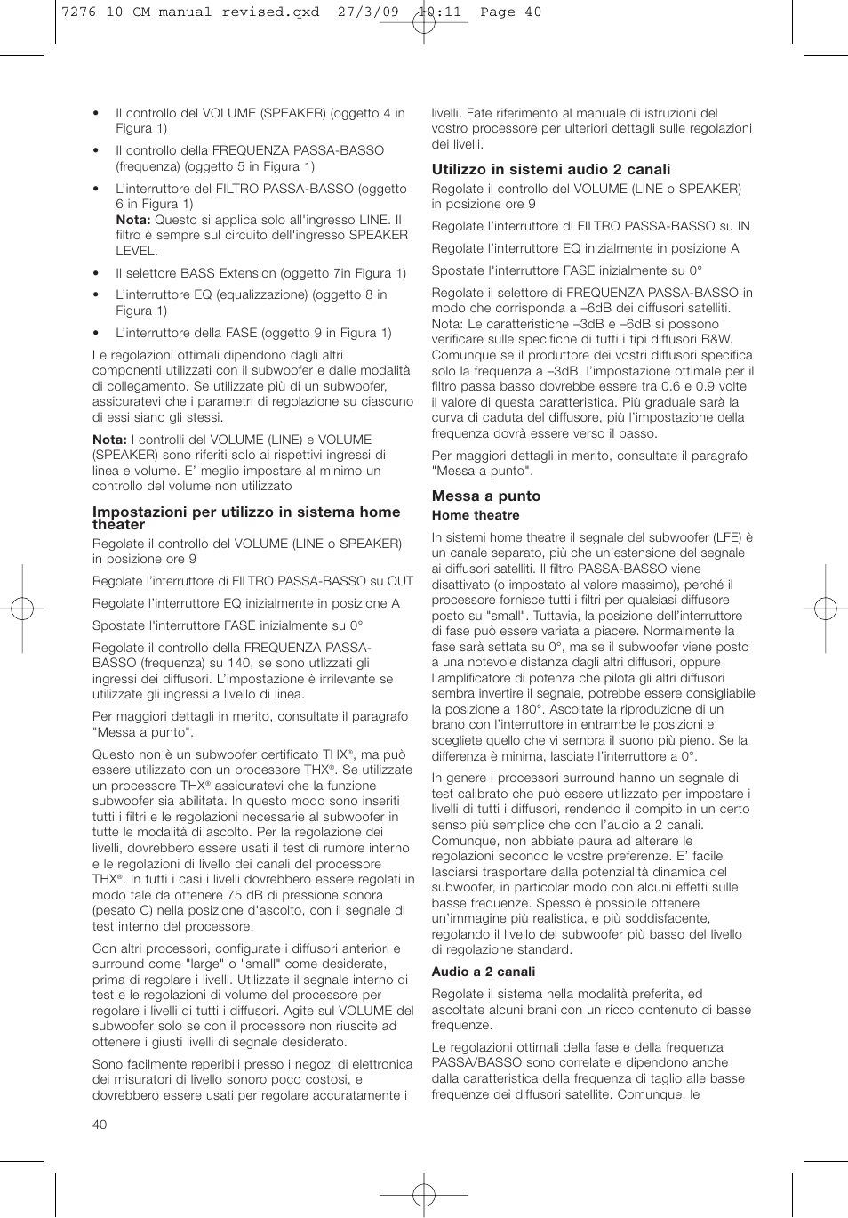 Bowers & Wilkins ASW 10CM User Manual | Page 43 / 104