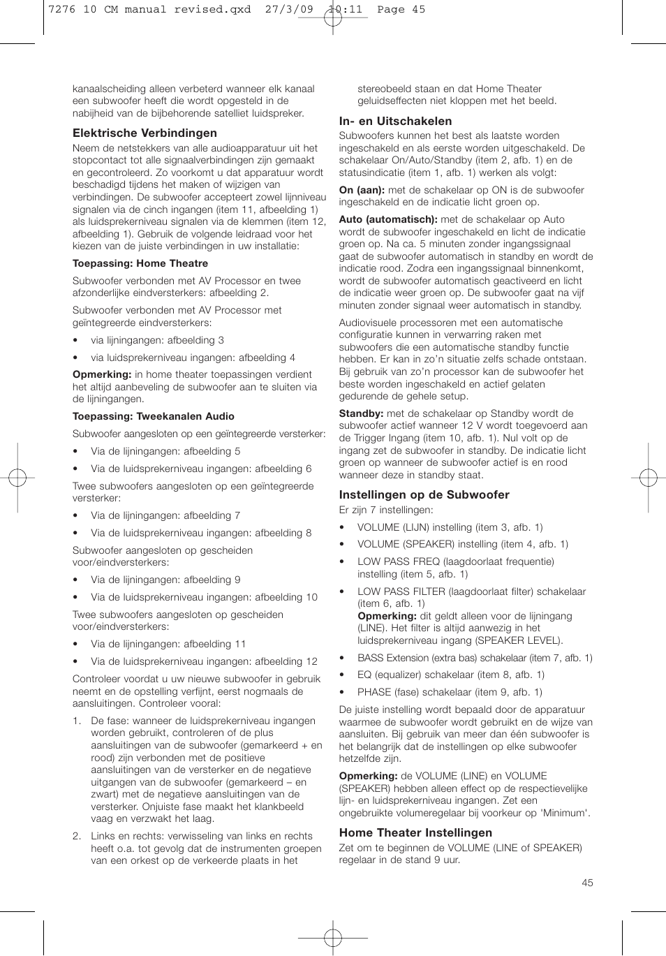 Bowers & Wilkins ASW 10CM User Manual | Page 48 / 104