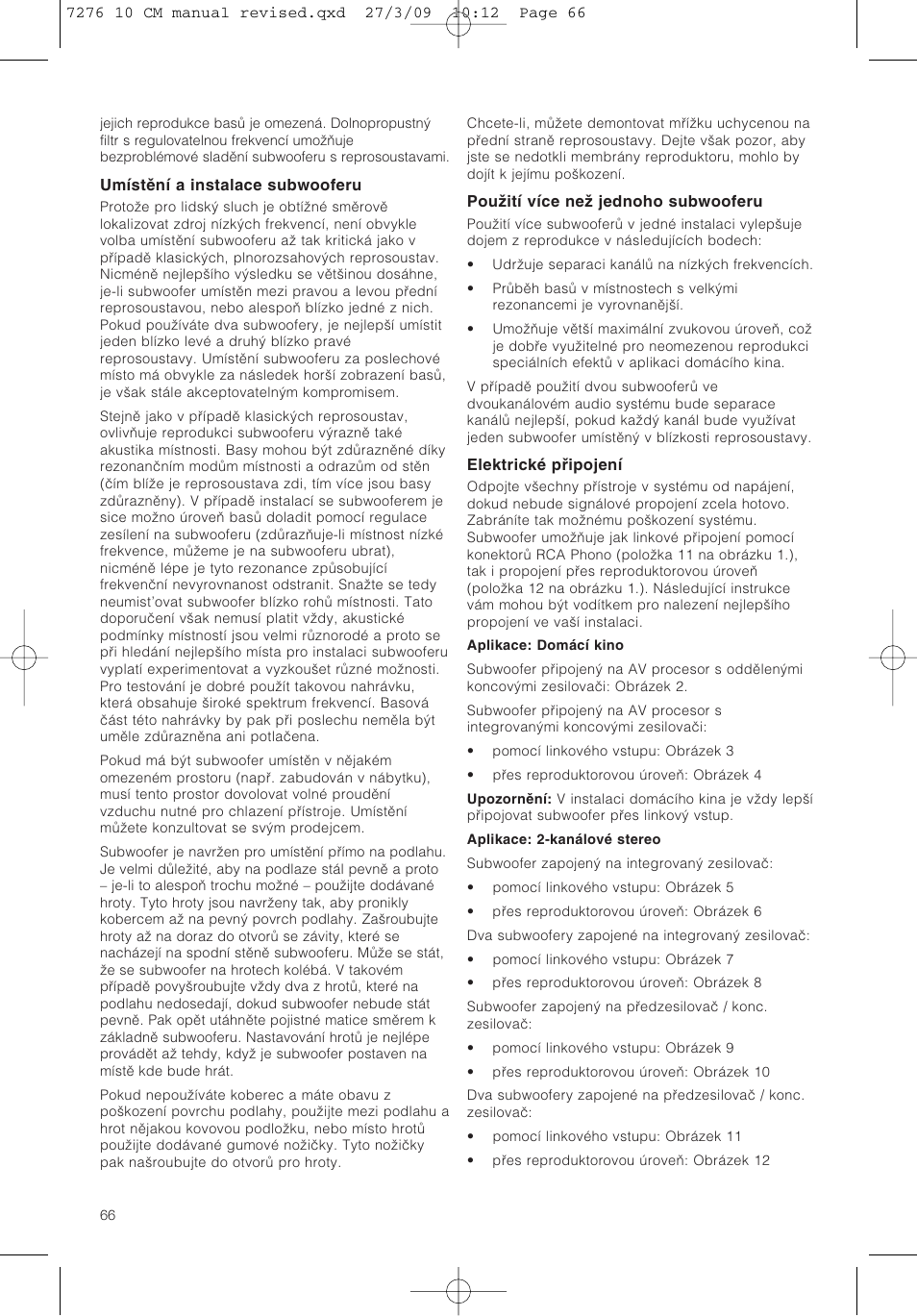 Bowers & Wilkins ASW 10CM User Manual | Page 69 / 104