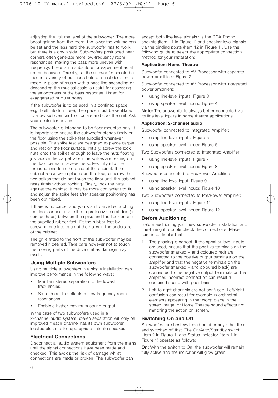 Bowers & Wilkins ASW 10CM User Manual | Page 9 / 104