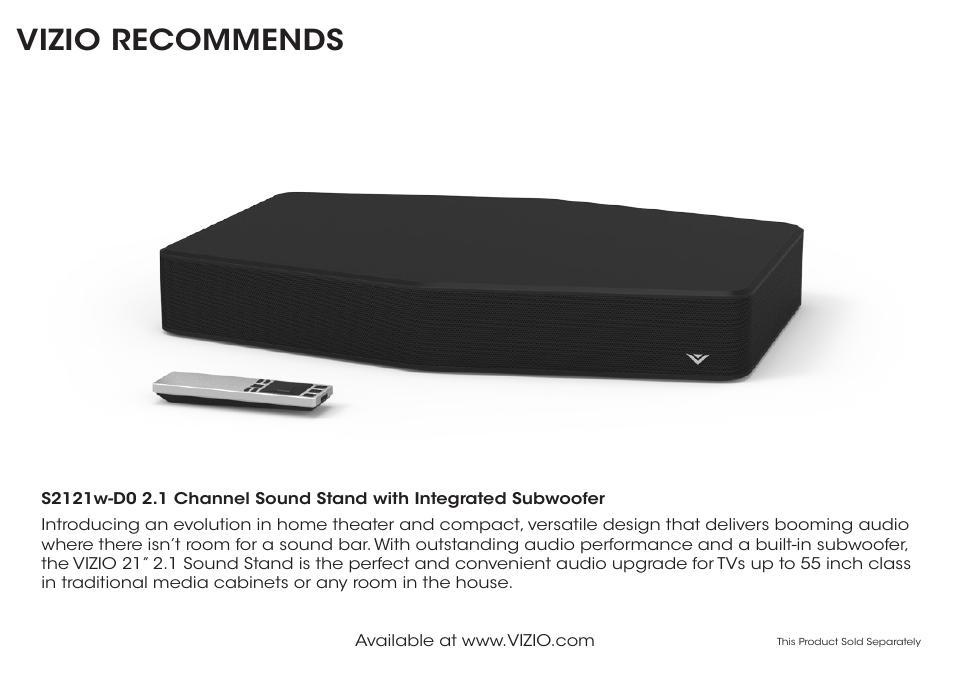 Vizio recommends | Vizio E390-B1E - Quickstart Guide User Manual | Page 14 / 20