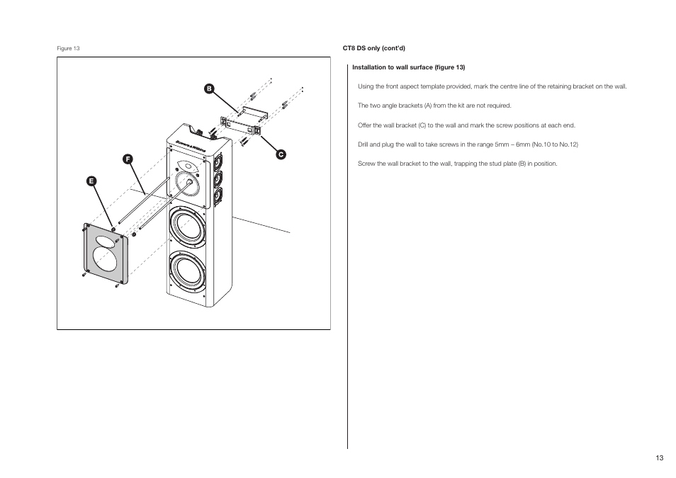 Bowers & Wilkins CT800 User Manual | Page 14 / 31