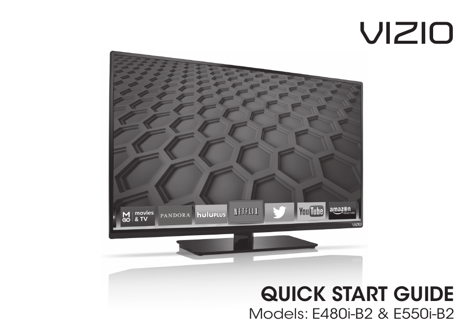 Vizio E550i-B2 - Quickstart Guide User Manual | 20 pages