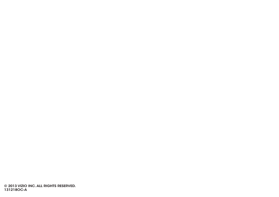 Vizio E550i-B2 - Quickstart Guide User Manual | Page 20 / 20