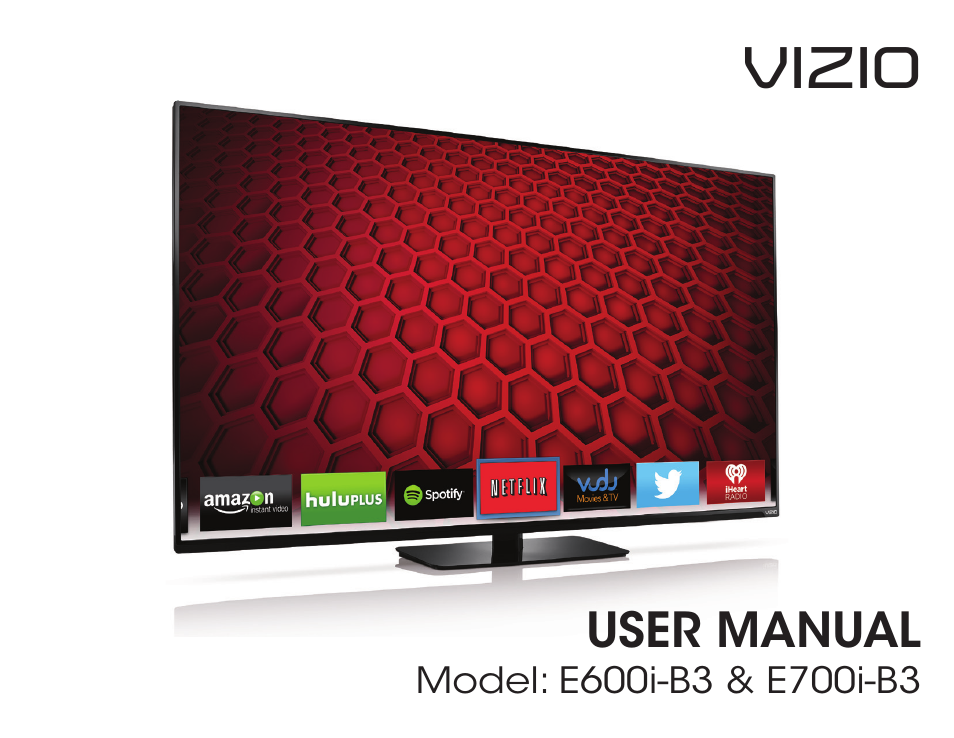 Vizio E600i-B3 - User Manual User Manual | 75 pages