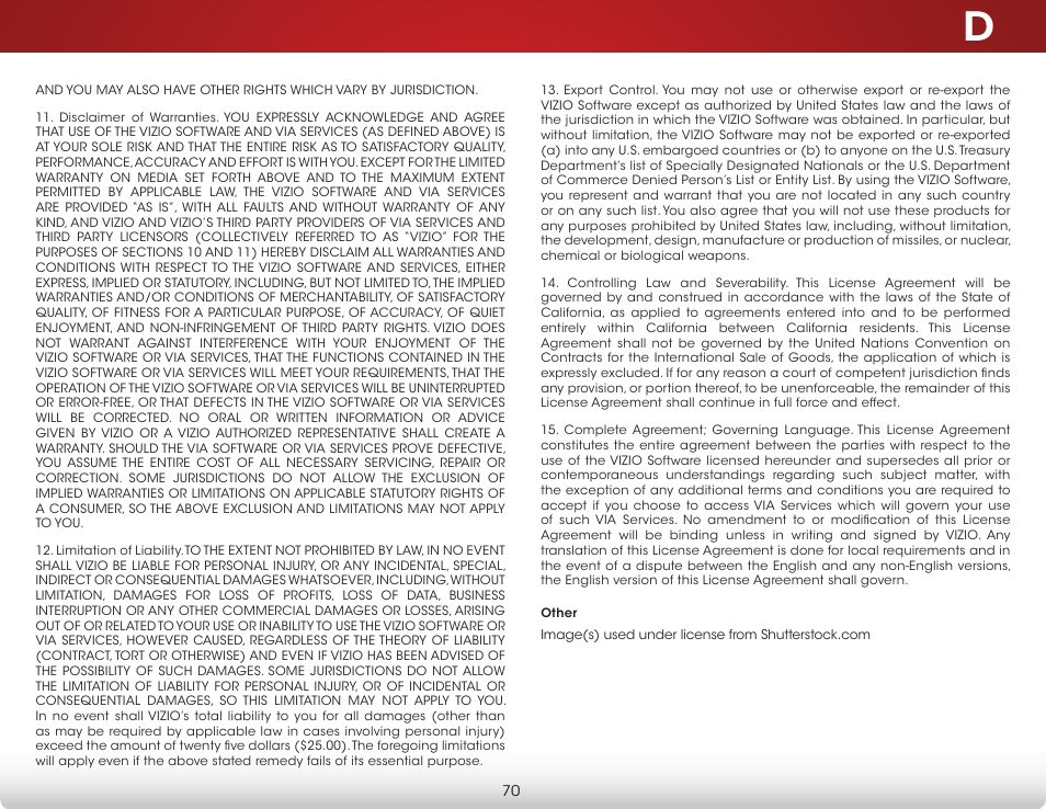 Vizio E241i-B1 - User Manual User Manual | Page 76 / 77