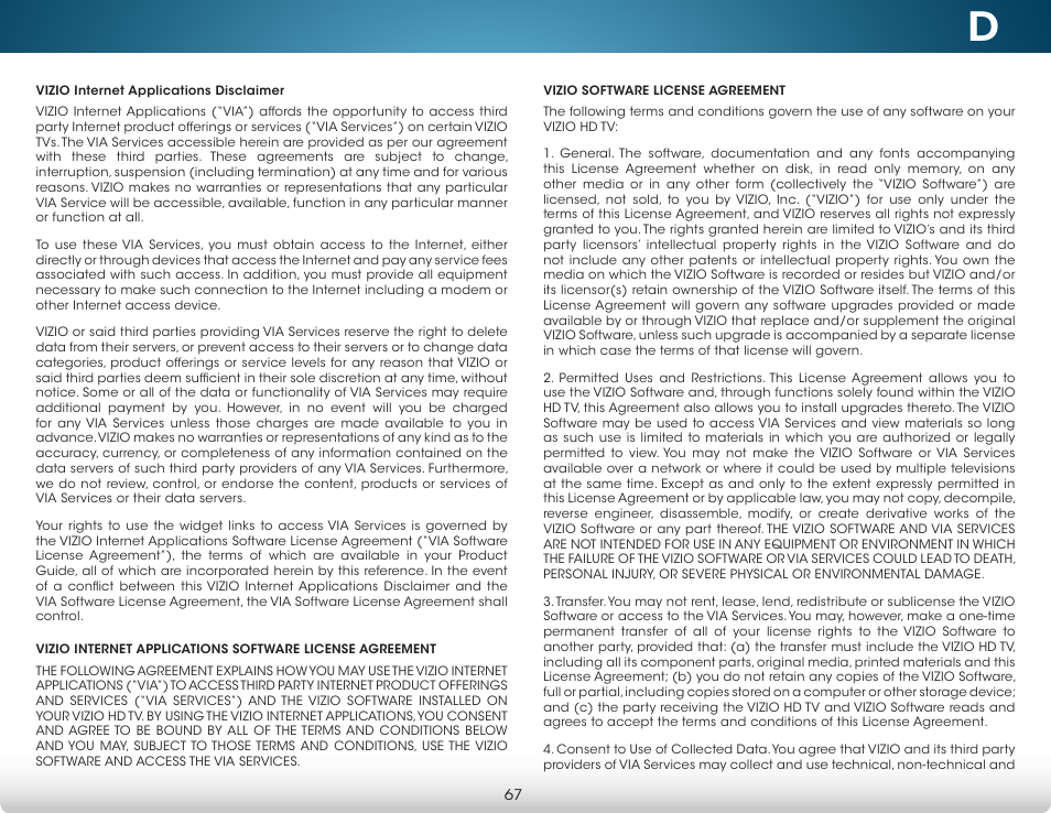 Vizio M702i-B3 - User Manual User Manual | Page 73 / 76