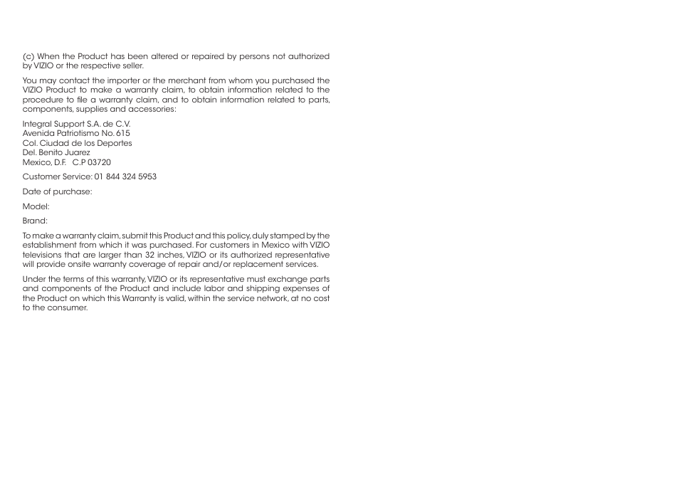 Vizio M602i-B3 - Quickstart Guide User Manual | Page 27 / 28