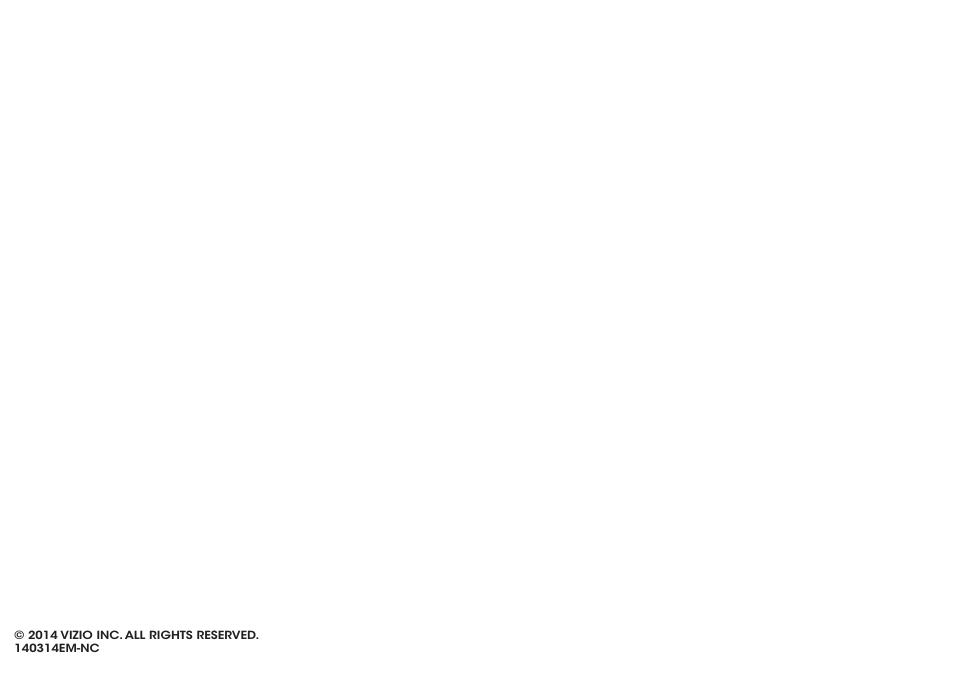 Vizio M602i-B3 - Quickstart Guide User Manual | Page 28 / 28