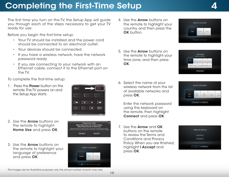 Completing the first-time setup | Vizio M652i-B2 - User Manual User Manual | Page 25 / 76