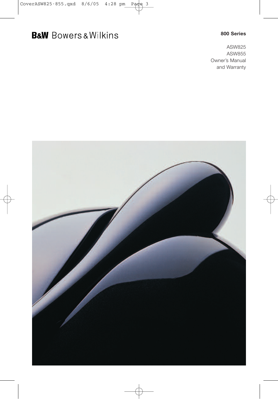 Bowers & Wilkins ASW825 User Manual | 64 pages