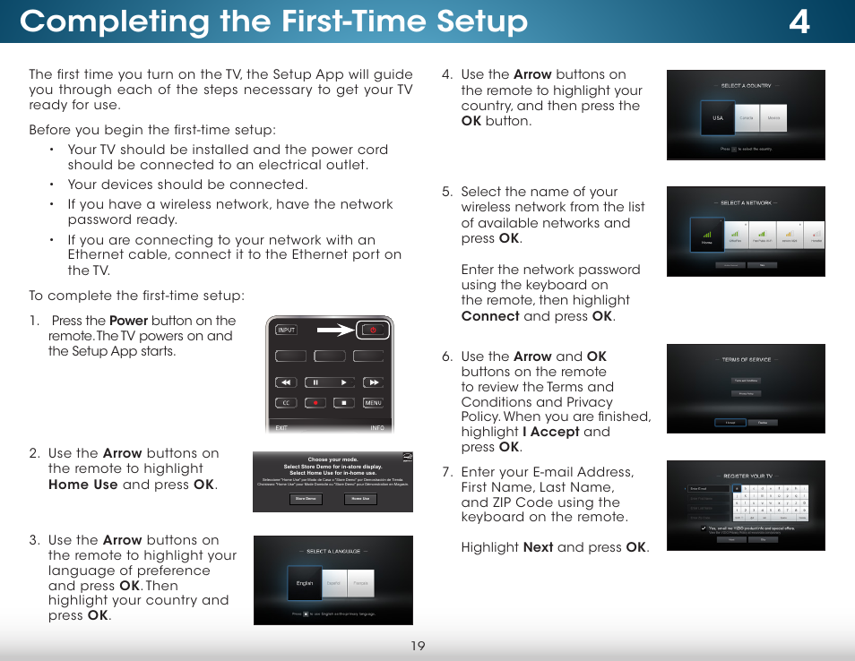 Completing the first-time setup | Vizio M322i-B1 - User Manual User Manual | Page 25 / 76