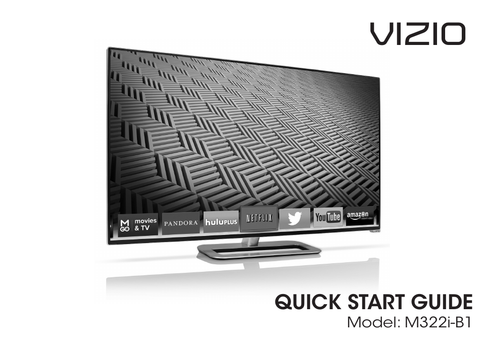 Vizio M322i-B1 - Quickstart Guide User Manual | 28 pages