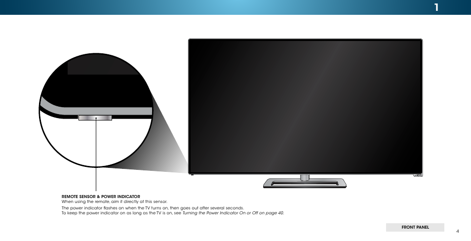 Front panel | Vizio M502i-B1 - User Manual User Manual | Page 10 / 67