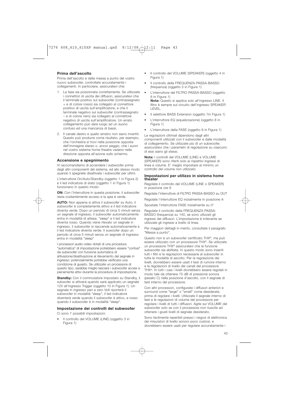 Bowers & Wilkins ASW610 User Manual | Page 46 / 104