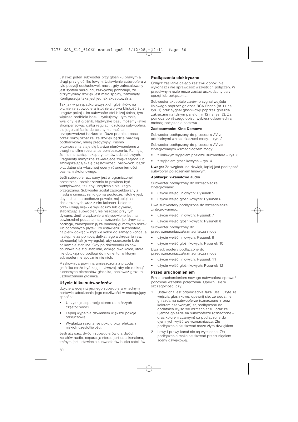 Bowers & Wilkins ASW610 User Manual | Page 83 / 104