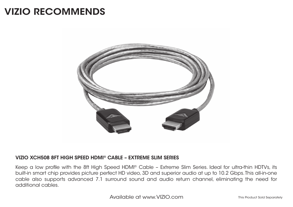 Vizio recommends | Vizio M502i-B1 - Quickstart Guide User Manual | Page 23 / 28