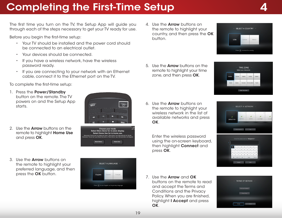 Completing the first-time setup | Vizio D650i-C3 - User Manual User Manual | Page 25 / 76