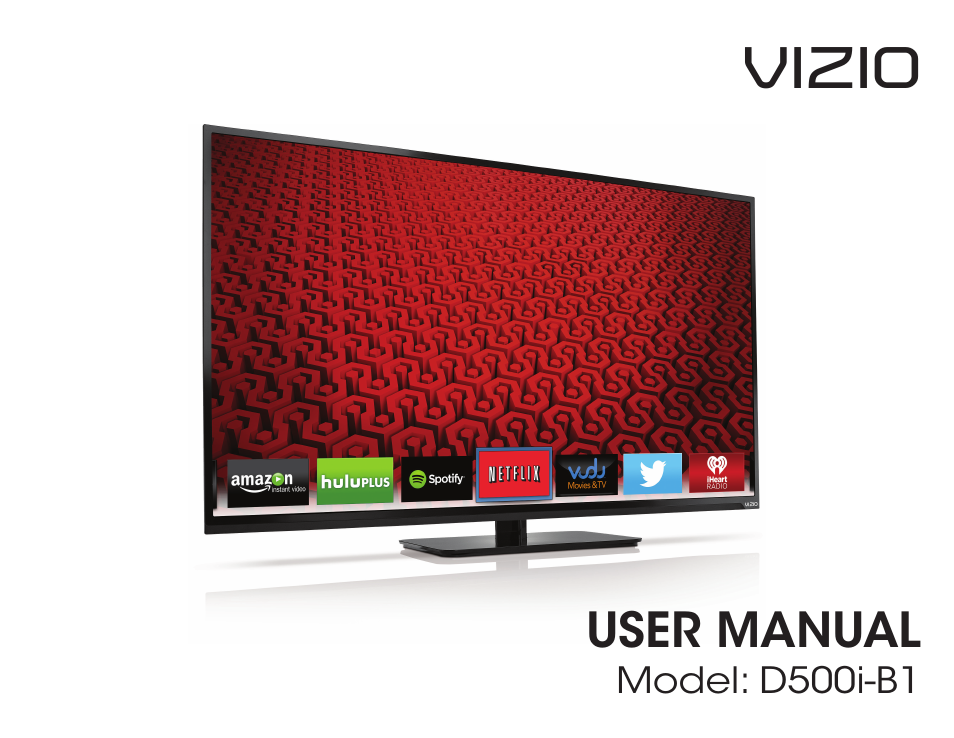 Vizio D500i-B1 - User Manual User Manual | 75 pages