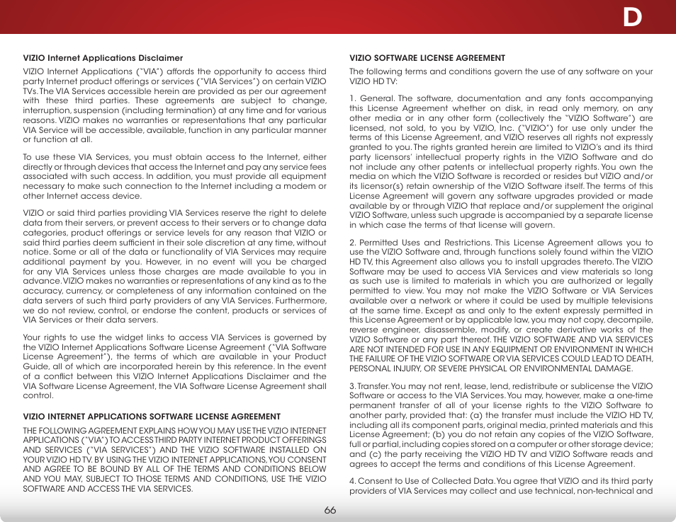 Vizio D500i-B1 - User Manual User Manual | Page 72 / 75