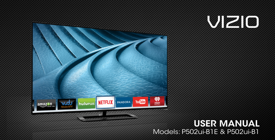 Vizio P502ui-B1/B1E - User Manual User Manual | 69 pages