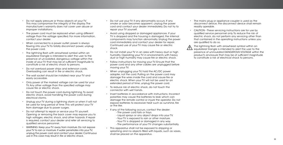 Vizio P502ui-B1/B1E - User Manual User Manual | Page 3 / 69