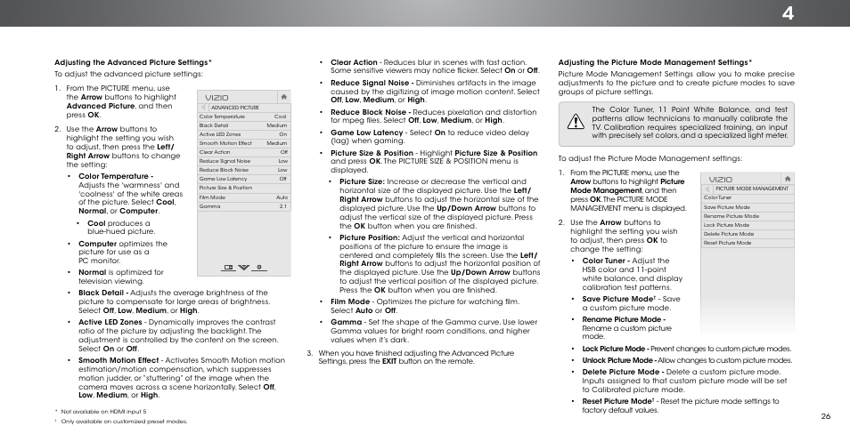 Vizio | Vizio P552ui-B2 - User Manual User Manual | Page 26 / 69