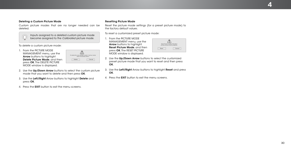 Vizio P552ui-B2 - User Manual User Manual | Page 30 / 69